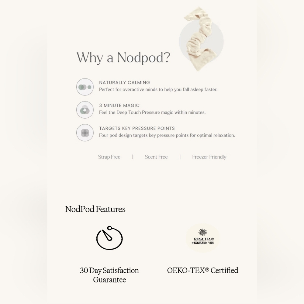 5 Nodpod Sleep Masks, Core Wisteria, Price $140.00 USD - Picture 6 of 13